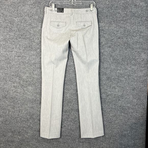 Express Womens Columnist Flare Pants Size 4 Gray Low Rise Career Office New - Picture 2 of 11